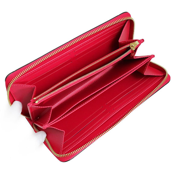 Louis Vuitton Zippy Wallet Long Patent Enamel Vernis Leather Hot Pink - Picture 3 of 7